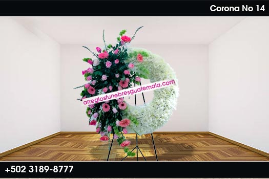 coronas bellas de flores para funeral