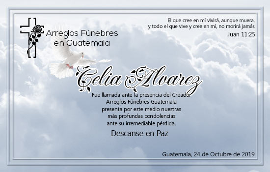 Obituario de Celia Alvarez