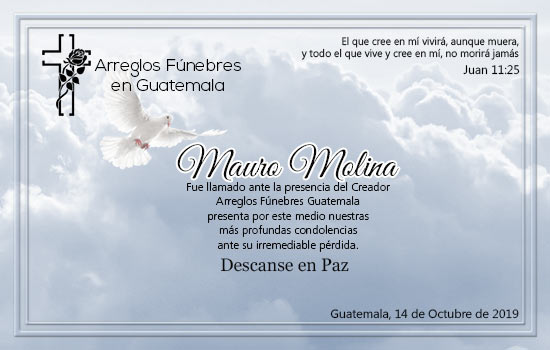 Obituario de Mauro Molina