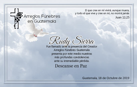 Obituario de Rudy Sierra