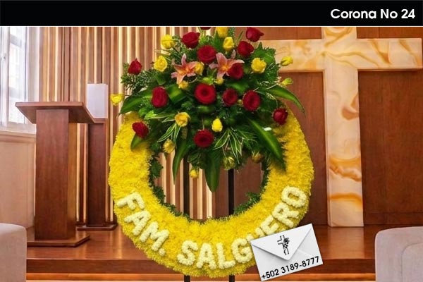 corona de flores para funeral