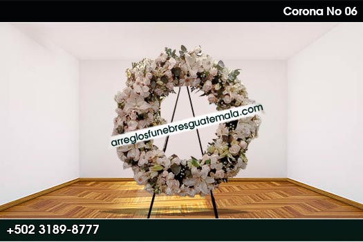 corona de flores especial para funeral