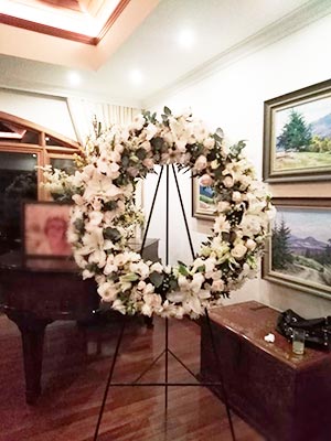 flores para funeral en casa