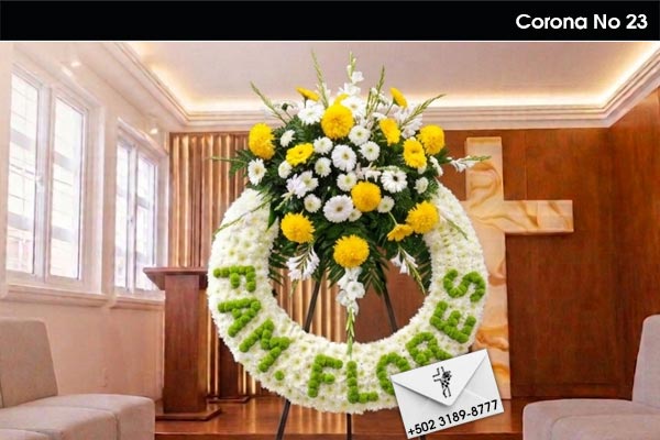 corona de flores para funeral