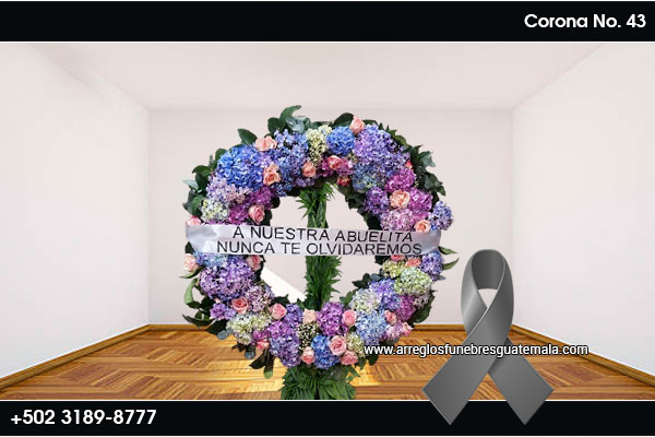 corona de flores abuelita
