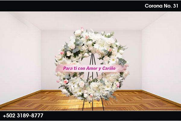 Flores para funeral en rosado